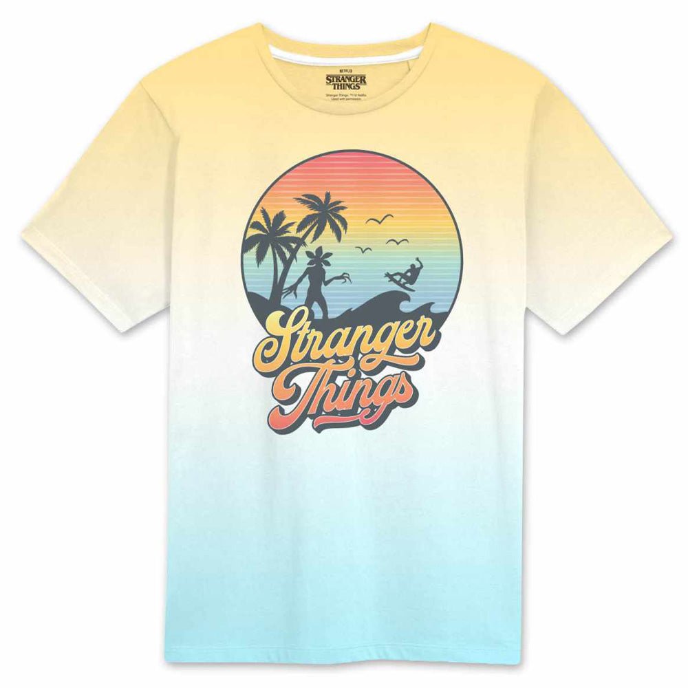 STRANGER THINGS ストレンジャー・シングス (シーズン5 2025年配信決定 ) - SUNSET CIRCLE / ACID WASH / Tシャツ / メンズ - PGS